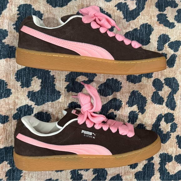 Puma chunky brown and pink suede sneaker - Picture 3 of 6